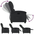 thumbnail image 2 of vidaXL Recliner Chair Black Real Leather, 2 of 5