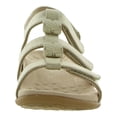 thumbnail image 3 of Vionic Womens Amber Metallic Wedge T-Strap Sandals, 3 of 3