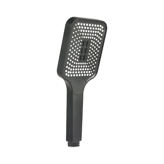 10.8in High-Pressure Handheld Showerhead – 4 Spray Modes ABS Shower Head for Elderly/Kids (Silver/Black, 0.41lb)