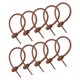 thumbnail image 1 of Reutilizables Cremallera Bridas, 6 Pulgadas Silicona Bridas Bolsa Clips, Multiuso Silicona Bridas, Cables Bridas, Pan Brida, Doméstico Retorcidas Bridas(Café Color Paquete de 30), 1 of 5