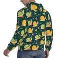 thumbnail image 3 of KLL Snails And Butterfies Print Mens Hoodie Long Sleeve Casual Pullover Hooded Sweatshirt Fashion Drawstring Hoodies with Pocket-4X-Large, 3 of 6