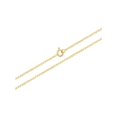 thumbnail image 2 of Gold Tone Simple Plain Religious Budded Cross Pendant Necklace 19", 2 of 3