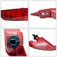 thumbnail image 3 of ALLTIMES Car Bumper Reflector Light Cover for Ford Fiesta Mk.7 (Including Fan) 10 \ 2008-2012, ABS Plastic Red Lens, 3 of 6