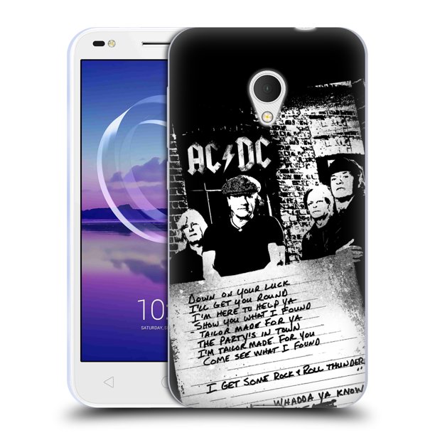Official Ac Dc Acdc Lyrics Soft Gel Case For Alcatel Phones Walmart Com Walmart Com