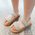 thumbnail image 2 of Mepaouo Girls Sandals Cork Footbed Casual Slides Back Strap Open Toe Summer Flat for Kids Toddler, 2 of 6
