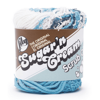  Lily Sugar'n Cream Cotton Cone Yarn, White , 1 Cone