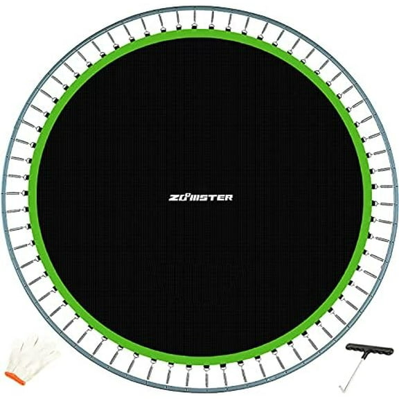 Replacement Jumping Mat, Fits 15 ft Round Trampoline Frame with 96 V-Hooks, Using 7" Springs " Premium Trampoline Mat (Spring not Included)$$Toys