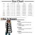 thumbnail image 3 of Women's Cardigan Long Sleeve Jacket Lady Automobiledigan Plaid Cardigan Fall Fashion Checkered Coat Top,Red Women's Cardigan XXXXXL, 3 of 8