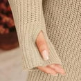 thumbnail image 6 of EDFBUYKRS Female Sweaters Turtlenecks Tops for Women Oversized Sweaters Fall Outfits 2026 Plus Size Clothes Long Sleeve Shirts Color Block Fall Sweater S, 6 of 8