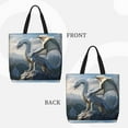 thumbnail image 2 of Easygdp Mountain White Dragon Bolsa Tote para Mujer, Bolso de Hombro para Trabajo, Playa, Viajes, Compras y Supermercado, 2 of 7