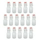 thumbnail image 3 of 16 botellas de vidrio con tapa abatible de 100 ml y 3,38 oz, transparentes, pequeñas, con tapa abatible, con tapas herméticas para elaboración casera, cerveza, bebidas, aceites de soda, 3 of 5