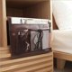 thumbnail image 4 of Bolsa organizadora, bolsillo de almacenamiento de tela Oxford engrosada, diseño creativo, bolsa lateral para sofá junto a la cama, escritorio de dormitorio, marrón, 4 of 5