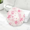 thumbnail image 6 of Unique Bargains Reusable Dots Single Layer Shower Cap 1 Pc Pink, 6 of 6