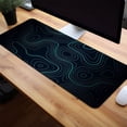 thumbnail image 4 of Topographic Large Mousepad, Black Office Desk Mat Anti-slip Gaming Mouse Pad, Christmas Halloween Thanksgiving Gift, 4 of 8
