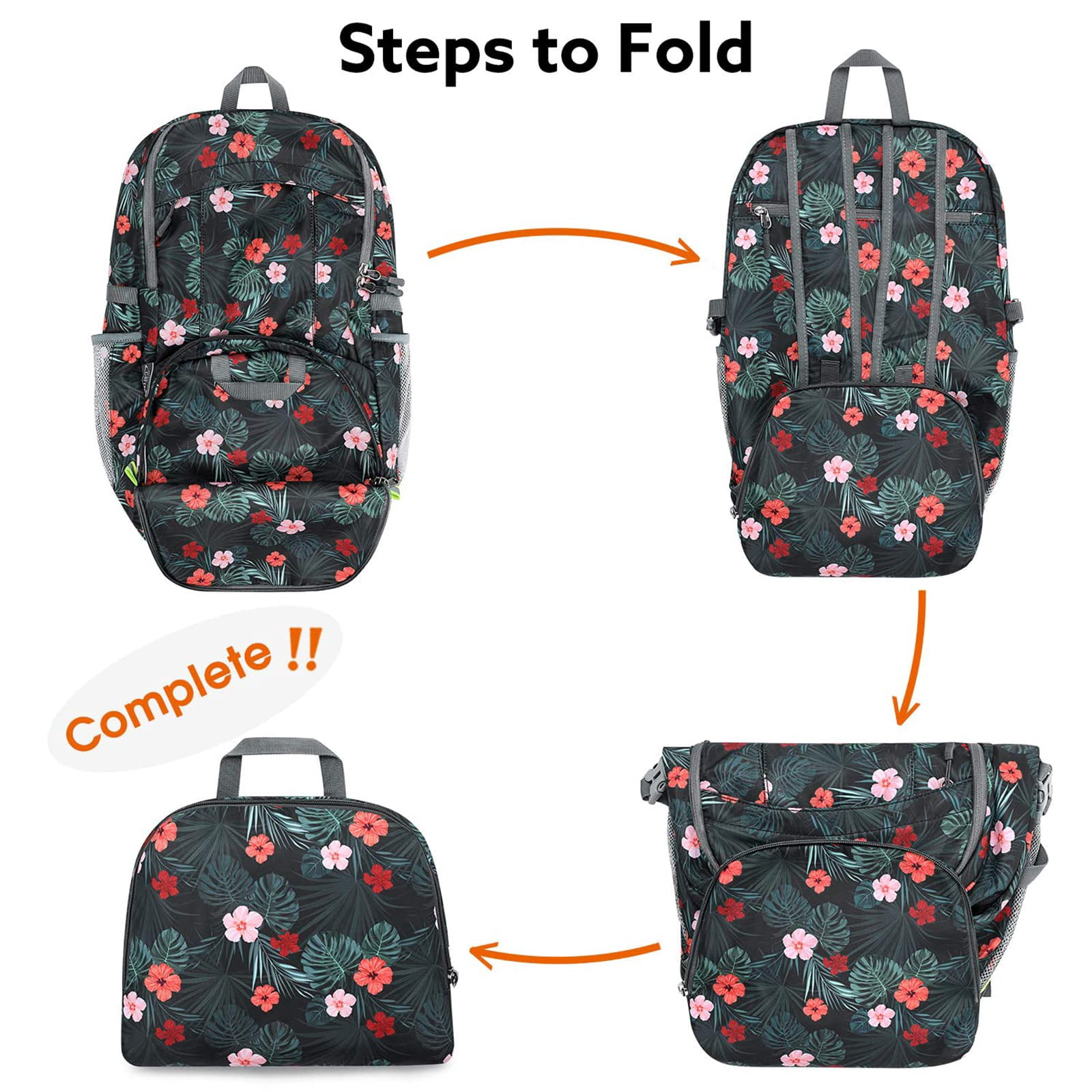 G4Free 40L Lightweight Packable Hiking Backpack, Waterproof Travel Daypack