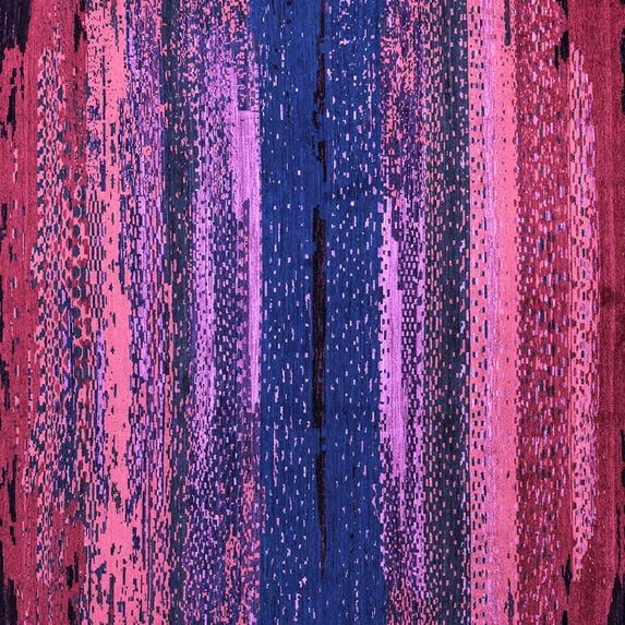 Ahgly Company Indoor Square Oriental Purple Modern Area Rugs, 4' Square