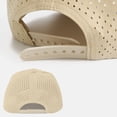 thumbnail image 4 of TOPTIE Snapback Baseball Cap with Rope, Adjustable Vented Performance Hat, Laser Cut Mesh Cap for Men Women - White, 4 of 7