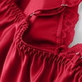 thumbnail image 5 of Feimerou Womens Pajama Sets 5pcs Silk Pajamas for Women Sexy Camisole Built In Bras Soft Satin Robe Loungewear Pjs Pants Sets Winter, 5 of 8