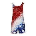 thumbnail image 5 of Moxiu Womens Independence Day Shorts Romper American Flag Overalls 4th of July Sleeveless Baggy Adjustable One Piece Patriotic Jumpsuit with Pockets 2025 Multicolor,XXXL, 5 of 5