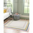 thumbnail image 1 of Rugs.com Lotus Collection Rug – 8' Square Multi Low Rug Perfect For Living Rooms, Kitchens, Entryways, 1 of 9