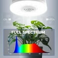 thumbnail image 5 of Barrina 2-Pack Orbgrow OG09 Puck LED Grow Light 5000K 18W(2 x 9W 270 Watt Equiv) Plant Lights for Indoor Plants Full Spectrum Magnetic & Linkable Small Grow lamp, 5 of 10