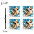 thumbnail image 3 of Square Wall Clock,Cute Corgi Puppy Soaring Through The Sky,Silent Non-Ticking Wall Clock Decor for Home Office Kitchen Living Room Bedroom(14inch), 3 of 4