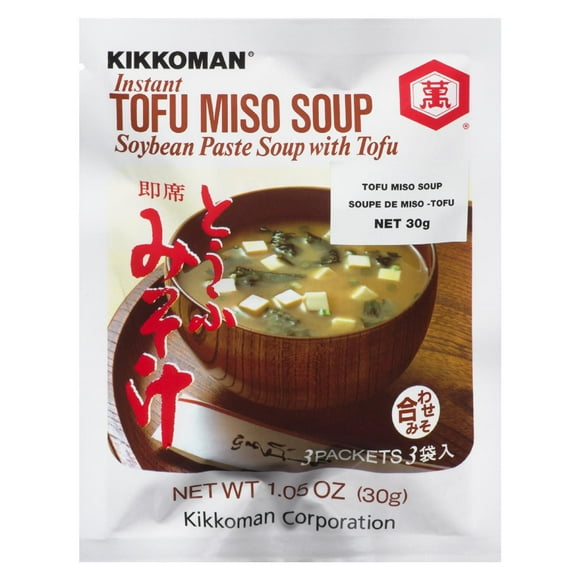 Kikkoman instant tofu miso soybean paste soup, 3 x 10 g