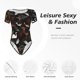 thumbnail image 4 of Balery Animal Koi Fish Body de cuello redondo de manga corta para mujer Tops de manga corta Tops básicos-Large, 4 of 7