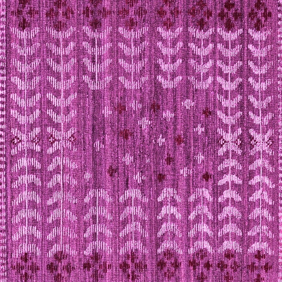 Ahgly Company Indoor Square Abstract Pink Modern Area Rugs, 3' Square