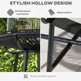 thumbnail image 4 of CoSoTower Table d'Appoint en Rotin, Table Ronde d'Extérieur, avec Rotin PE Rond et Dessus de Table en Verre Trempé pour Patio, Jardin, Noir, 4 of 7