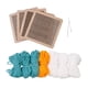 thumbnail image 2 of Juego de ganchos de pestillo para posavasos, juego de posavasos multifunción para bordado de ganchillo Verde, 2 of 9