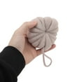 thumbnail image 3 of Unique Bargains 1 Pc Pumpkin-shaped Bath Shower Loofah Sponge Body Puffs for Bathroom Khaki, 3 of 6