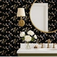 thumbnail image 4 of S4Sassy Bird Blossom Wallpaper - Black Wall Covering, 25" x 60" Self-Adhesive Vinyl Wall Paper, Decorative Walls Wrap, Easy DIY Walls Covering For Bedroom, Living Room, Living Space, 4 of 9