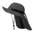 thumbnail image 2 of Sombrero de pesca con solapa para el cuello DYNWAVEMX verde oscuro, 2 of 8