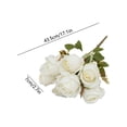 thumbnail image 3 of CaiYueKe Artificial Silk Rose Bouquet Fake Flowers Home Decor Wedding Centerpiece Arrangement Photography Props High End Realistic Floral Decorations, 3 of 7