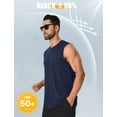 thumbnail image 2 of Camiseta sin mangas Cotrasen para hombre, UPF 50+, protección contra erupciones cutáneas, 2XL, azul marino, 2 of 6