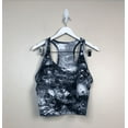 thumbnail image 4 of Calvin Klein Women's Printed Racerback Cropped Tank Top Medium Blue S, $40 NWT, 4 of 5