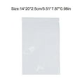 thumbnail image 3 of 100 Pieces Foil Pack Bag Home Leakproof Sealing Cosmetic Powder Package Bags Wrapping Accessory Holding Pouch White 14x20cm, 3 of 8