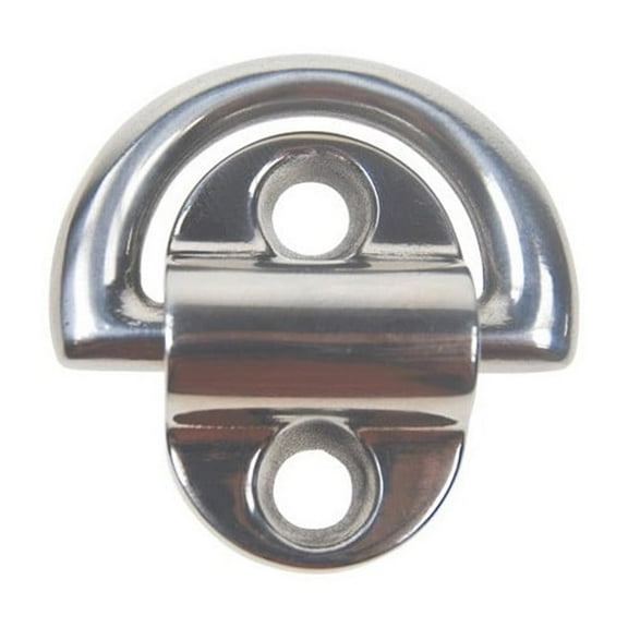 Stainless Steel 316 Folding Pad Eye D Ring Tie Down 3/16" Marine Grade