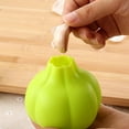 thumbnail image 3 of WREESH Silicone Press Garlic Crusher Kitchen Gadget Vegetable Peeler Home Tool 2PC, 3 of 8