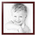 thumbnail image 2 of ArtToFrames 21" x 21" Flat Mahogany Veneer Picture Frame, 21x21 inch Brown Wood Poster Frame (WOM-5221),  Pack, 2 of 7