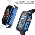 thumbnail image 5 of Njjex Apple Watch Series 7 / 8 Case, Apple Watch 7 / 8 Screen Protector 41mm 45mm Tempered Glass Water-Resistant Hard PC Protective Case for Apple Watch Series 7/8 (45mm, Blue), 5 of 7