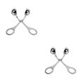thumbnail image 3 of Riwesomey Stainless Steel Meatball Maker Restaurant Meat Prop Tools Form Manual Forming Clamp Clip Mould Cookware Making Fish Riceball S (16.5 * 6.8 cm) 2piezas, 3 of 6