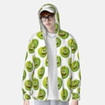 thumbnail image 3 of Pofeuu Happy Fruit Print Sun Protection Outdoor Lightweight Full Zip UV Cooling Hoodie Long Sleeve Summer Clothing for Outdoor Hiking-X-Large, 3 of 5