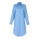 thumbnail image 3 of Vestido Vestido con botones para mujer, elegante vestido de blusa desgastada de mezclilla, vestido camisero de verano Kuymtek Azul claro T 3EG para Mujer, 3 of 9