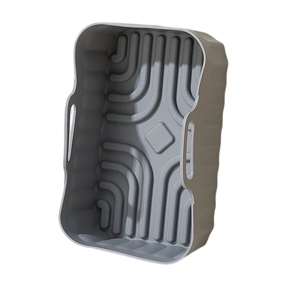 YYUZH Silicone Baking Pan 19x12x8cm, Non-Stick Oven and Microwave Safe Tray, Versatile for Baking, Roasting, Air Fryer, Easy Clean Kitchen Tool with Handles