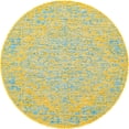 thumbnail image 5 of Jill Zarin Outdoor Collection Area Rug - Dubai (3' 1" Round Yellow and Aqua/Light Blue), 5 of 11