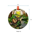 thumbnail image 5 of Ornament Window Hanging, Frog Playing Guitar Suncatcher Diamond Glass Panel Funny Sun Catchers Decor for Birthday for Women, Men, Wife, Aunt, and Mom, 2025, Seasonal Holiday, 5 of 5