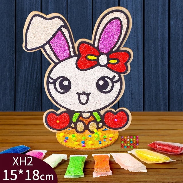 Tablero grande de Hello Kitty Sanrio Kuromi, pintura de arcilla con copos de nieve, arcilla para colorear, barro perla, rompecabezas artesanal para niños, regalo Manual para niñas