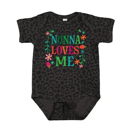 

Inktastic Nonna Loves Me Granddaughter Gift Baby Girl Bodysuit